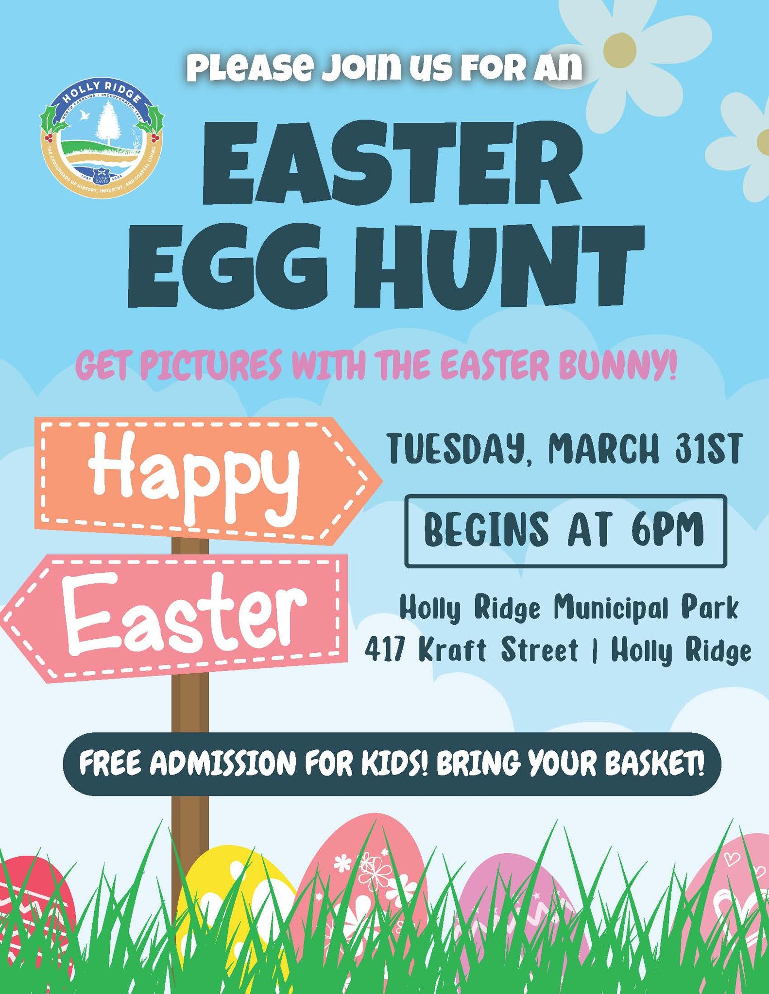 The Town of Holly Ridge Easter Egg Hunt Event
